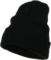 stylish and warm: e4hats.com big size acrylic long beanies for ultimate comfort! logo