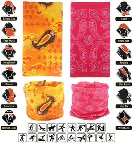 img 1 attached to 🌞 CuteWing Cutewing Face Mask Outdoor Bandanas: Versatile Neck Gaiter, Balaclava, and Magic Hiking Headband for UV Resistance and Seamless Comfort