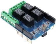 enhance your uno r3 with the hiletgo 5v 4 channel relay shield: efficiently control four channels logo