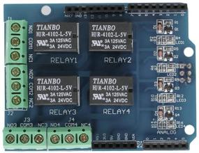 img 2 attached to Улучшите свой UNO R3 с помощью HiLetgo 5V 4 Channel Relay Shield: эффективное управление четырьмя каналами