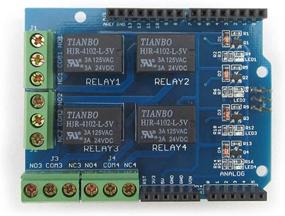 img 3 attached to Улучшите свой UNO R3 с помощью HiLetgo 5V 4 Channel Relay Shield: эффективное управление четырьмя каналами