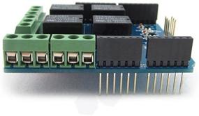 img 1 attached to Улучшите свой UNO R3 с помощью HiLetgo 5V 4 Channel Relay Shield: эффективное управление четырьмя каналами