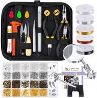 💎 complete jewelry making kit: pp opount 1116 pcs, tools, wire, charms, findings + repair help logo