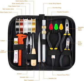 img 3 attached to 💎 Complete Jewelry Making Kit: PP OPOUNT 1116 PCS, Tools, Wire, Charms, Findings + Repair Help