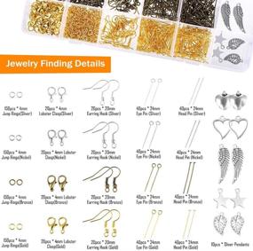 img 2 attached to 💎 Complete Jewelry Making Kit: PP OPOUNT 1116 PCS, Tools, Wire, Charms, Findings + Repair Help