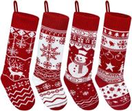 christmas stockings farmhouse snowflakes decorations seasonal decor logo