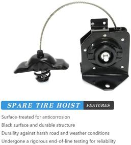 img 3 attached to 🚗 Spare Tire Hoist Carrier Assembly for Chevy, GMC - Replace 20870067, 15703311, 924-510, 15866164