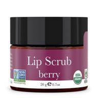 🍓 berry sugar lip scrub - organic exfoliating & moisturizing lip scrubs for chapped lips, lip repair for soft & nourished lips – perfect gift or stocking stuffer logo