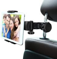 📱 ansteker car headrest mount: adjustable holder for ipad, tablets, nintendo switch, kindle fire hd, iphone, and smartphones | 360° rotation, suitable for 4”-11” wide logo