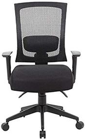 img 4 attached to 🪑 Enhanced Ergonomic Mesh Back Task Chair with Seat Slider - Boss Office Products in Black