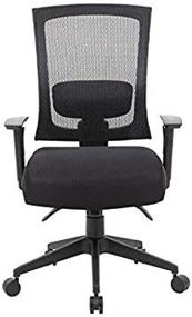 img 2 attached to 🪑 Enhanced Ergonomic Mesh Back Task Chair with Seat Slider - Boss Office Products in Black