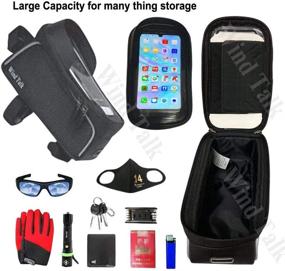 img 1 attached to Wink Talk Waterproof Bicycle Rear Packing Case - Cycling Bag for Storage of Wallet, Keys, Gloves, Bike Tool, Screwdriver & Other Accessories