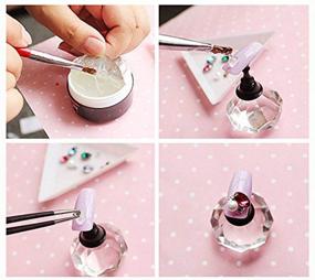 img 2 attached to YesLady Super Sticky Rhinestone UV Gel Adhesive Diamond Gem Builder 8ml Glue for Nail Art Jewelry with Brush Tools