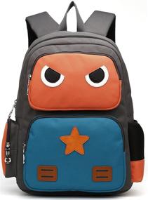 img 4 attached to 🎒 Vibrant and Durable ArcEnCiel Kids Backpack: Orange Green Backpacks for Active Children