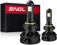 sngl headlight bulbs bright 15200lm logo