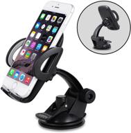 📱 universal car phone holder mount for dashboard - compatible with iphone xs,xs max,xr,x,8 logo