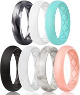 egnaro ergonomic breathable silicone band for women: 5.5mm jewelry logo