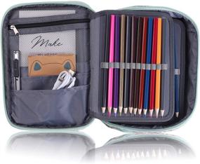 img 2 attached to 🌹 Organize Your Art Supplies with Shulaner 72 Slots Colored Pencil Case - Rose B