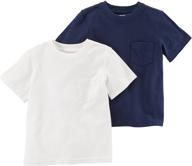 👕 carter's boys' cotton 2 pack short sleeve boys' clothing logo
