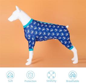 img 3 attached to 🐶 Pitbull Dog UV Protection Shirt | Lightweight Rash Guard for Dogs | Sun Shield Pitbull Shirt | Space Astronauts Travel Black Prints | Lightweight Large Puppy Pajamas | Full Coverage Dog PJs