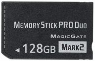 💾 128gb high speed memory stick pro duo (mark2) for psp accessories and camera memory card logo