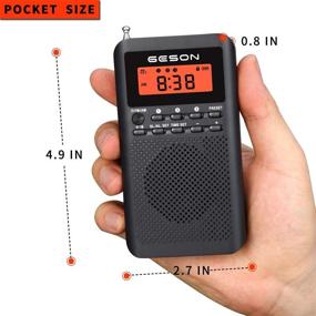 img 2 attached to Ultra-Portable AM FM Radio: Digital Tuning, Transistor Technology, Sleep Timer, Alarm Clock, and Earphone - Black