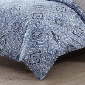 img 1 attached to Milan Blue Twin Comforter Set by City Scene - Enhance Your Bedroom Décor