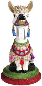 img 3 attached to 🦙 Kurt Adler 11.5-Inch Hollywood Llama Nutcracker, Multi-Color