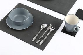 img 3 attached to Westvillage Placemat Shagreen Heat Resistant Stain Resistant