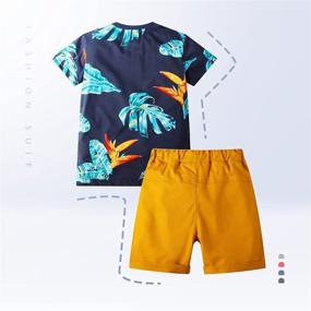 img 3 attached to 👕 Adorable Toddler Boy Summer Outfit: T-Shirt &amp; Shorts Set!