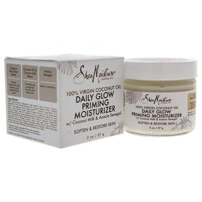 img 3 attached to 🥥 Shea Moisture 100% Virgin Coconut Oil Daily Glow Priming Moisturizer - Unisex Moisturizer, 2 oz