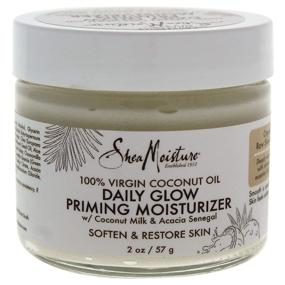 img 2 attached to 🥥 Shea Moisture 100% Virgin Coconut Oil Daily Glow Priming Moisturizer - Unisex Moisturizer, 2 oz