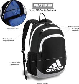 img 2 attached to Adidas Youth Creator Backpack Black Backpacks and Kids' Backpacks