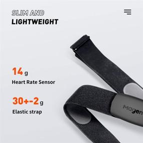 img 3 attached to 🏋️ Shop the Magene Chest Strap Heart Rate Monitor: ANT+/Bluetooth 4.0 Compatible, Adjustable Strap for Peloton, Garmin, Wahoo & More - Works with iPhone & Android!