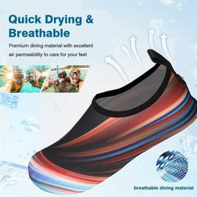 img 3 attached to JOTO Water Shoes: Barefoot Quick-Dry Aqua Shoes for Women, Men, and Kids – Ideal for Snorkeling, Surfing, Kayaking, Beach Walking, and Yoga