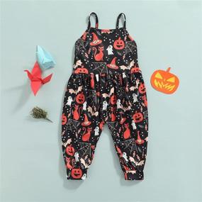 img 3 attached to Cute and Comfy Sleeveless Toddler Jumpsuit Dinosaur Playsuit for Girls