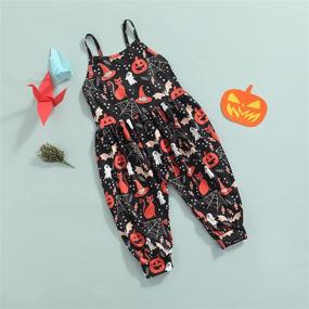 img 2 attached to Cute and Comfy Sleeveless Toddler Jumpsuit Dinosaur Playsuit for Girls