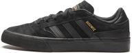 stylish and durable: adidas skateboarding busenitz black men's shoes - fashion sneakers logo