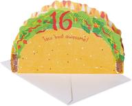 american greetings 16th birthday card (taco &#39 logo