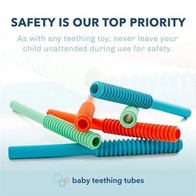 img 1 attached to 🍼🇺🇸Силиконовые игрушки для утешения ребенка при прорезывании зубов: USA-производство - 0+ месяцев - 7 дюймов - Долговечные, безопасные и гипоаллергенные!