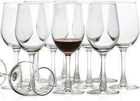 img 3 attached to UMI UMIZILI 12 Ounce - Set of 12, Sturdy Red/White Wine Glasses For Party