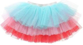 img 3 attached to 🌈 Toddle Rainbow Layered Fluffy Ballet Dress for Girls