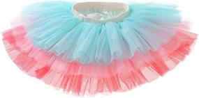 img 2 attached to 🌈 Toddle Rainbow Layered Fluffy Ballet Dress for Girls