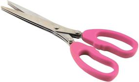 img 1 attached to 🔪 8-Inch Ergonomic Handle Triple-Shred Fringe Scissors by Scrappin' Gear