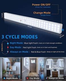 img 1 attached to 🔦 Lightbiz LED Closet Light 2 Pack - Wireless Motion Sensor Night Safe Light for Stairs, Wardrobe, Kitchen - 80 LED Dimmer, Rechargeable, Stick-Anywhere - Remote Control