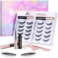 👁️ dejavia magnetic lashes: 10 pairs of premium natural-looking eyelashes with eyeliner kit, applicator, and tweezers - no glue required! logo