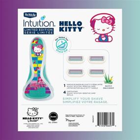 img 3 attached to 👩 Schick Intuition Hello Kitty Sensitive Skin Razor for Women - Limited Edition | 1 Razor + 4 Refills