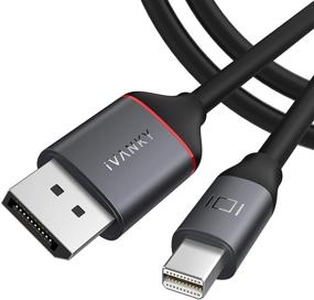 img 4 attached to 🔌 iVANKY Mini DisplayPort to DisplayPort Cable - 6.6 Feet, 4K@60Hz, 2K@144Hz, Mini DP to DP