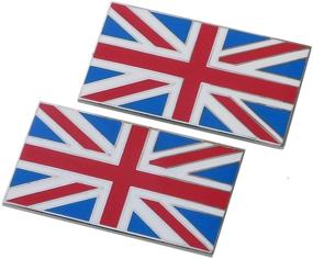 img 1 attached to Union Jack Metal Badges Adhesive