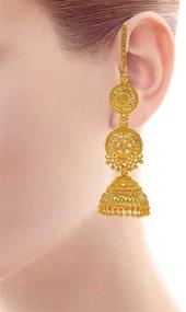 img 2 attached to Jwellmart Partywear Traditional Earrings Attached